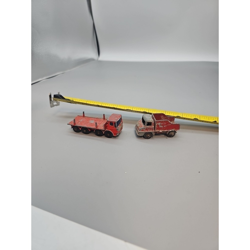 Vintage Lesney Matchbox No.13 Thames Trader Wreck Truck & Pipe Truck
